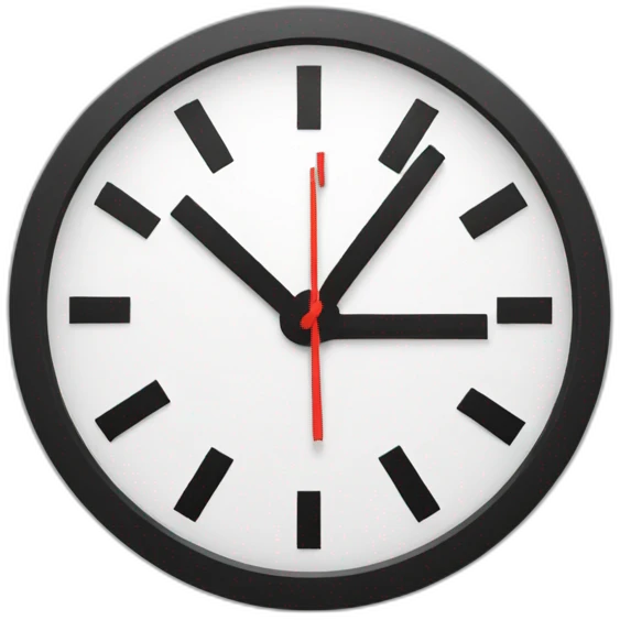 pixel clock emoji
