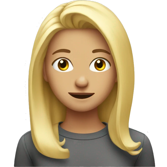 Dumb blonde moment  emoji
