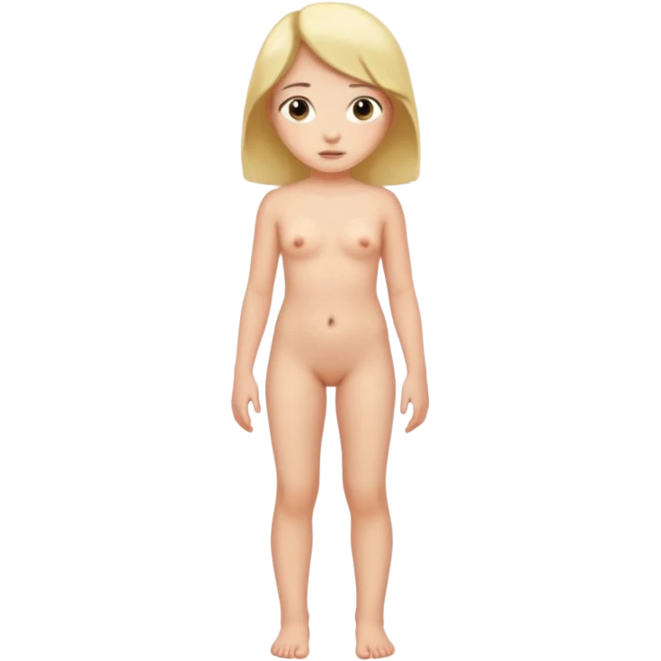naked girl whole figure together with the nagas stant att attetiont naked without klothes and minus snakes emoji