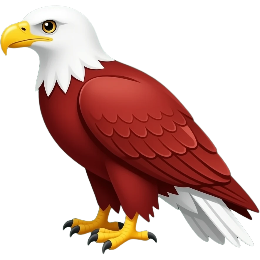 красный орел на  черно зеленом фоне emoji