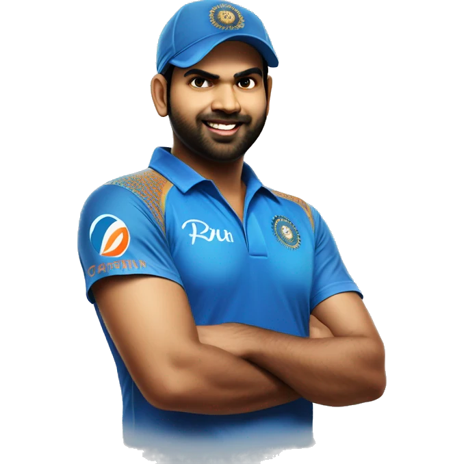 rohit sharma as captain india emoji