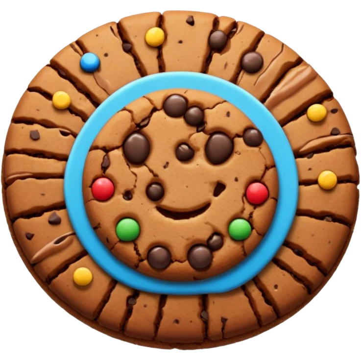 Chocolate cookie emoji