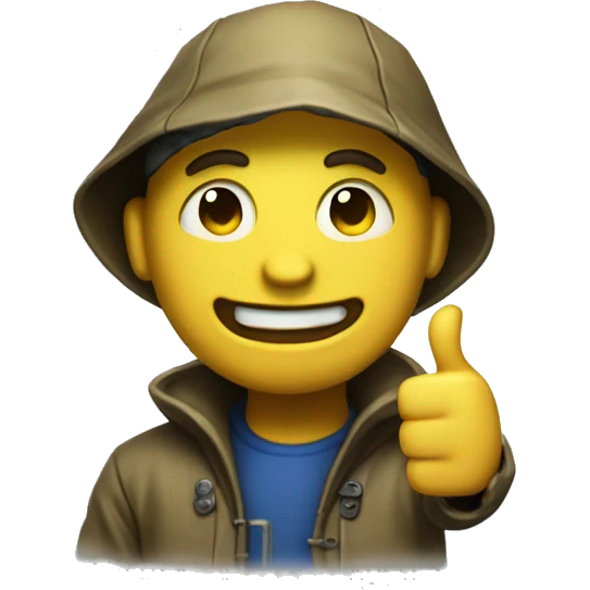 original Fallout thumbs up guy wearing a raincoat emoji