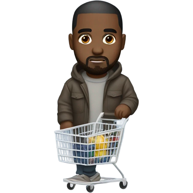 Kanye West shopping at Aldi’s emoji