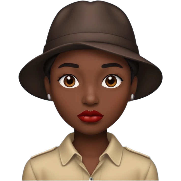 Black lips only emoji