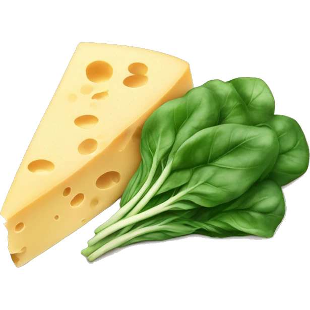 Cheese and spinach boyus emoji