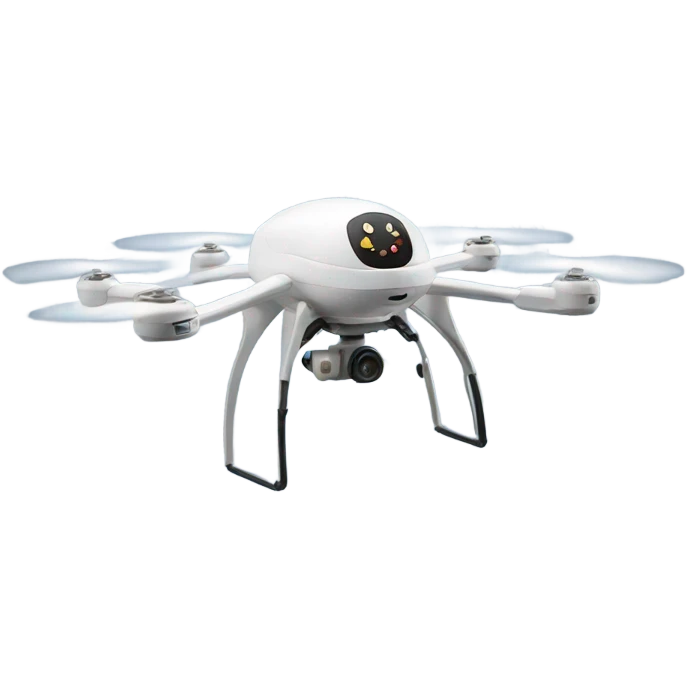 Drone flying into mannequin  emoji