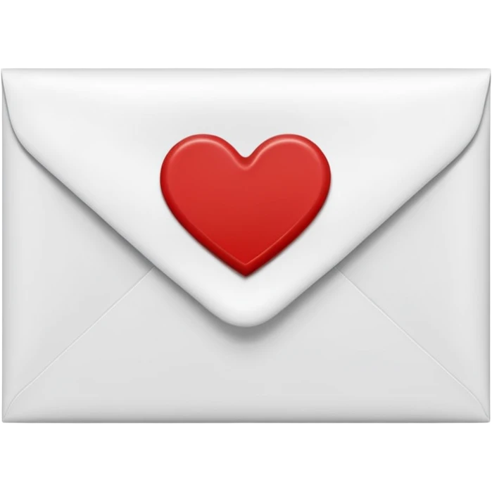 Love letter envelope emoji