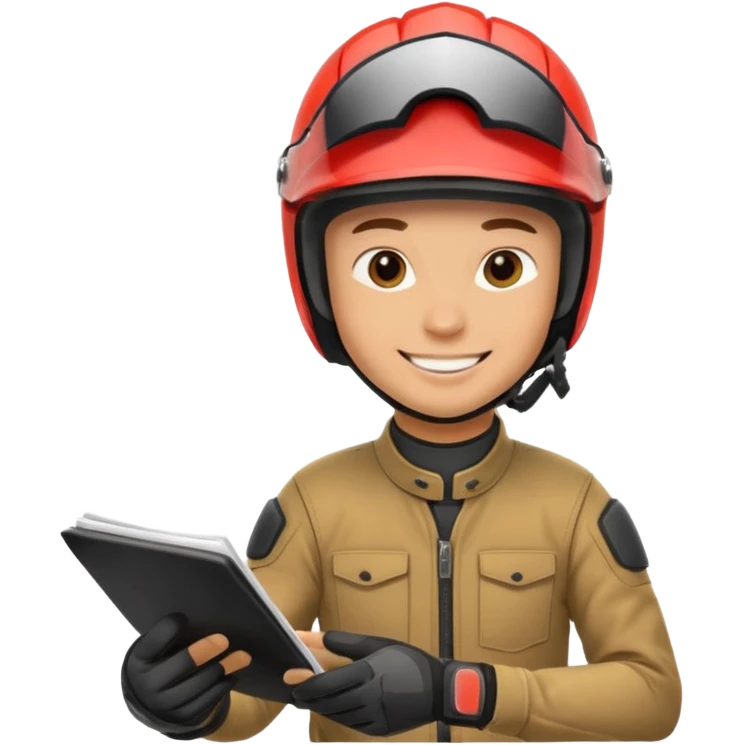 dirtbike rider signing autographs emoji