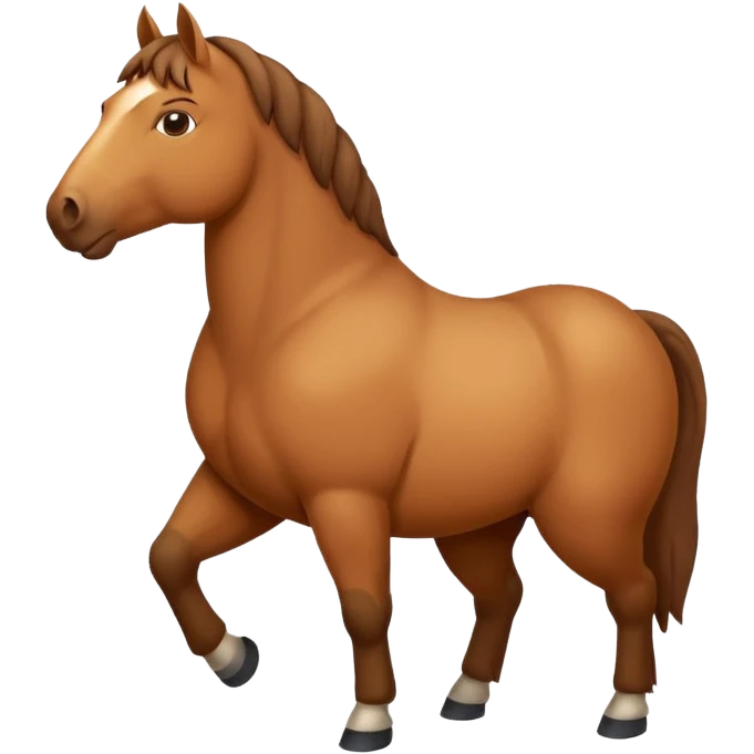 Fat horse emoji