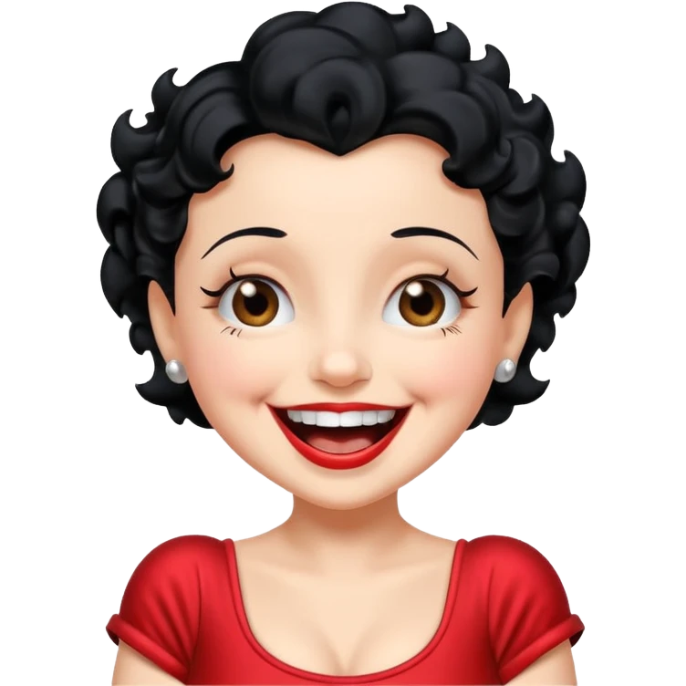 Iconic & original Betty boop laughing emoji