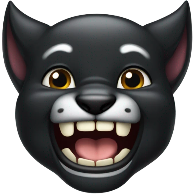 pantera negra gruñendo emoji