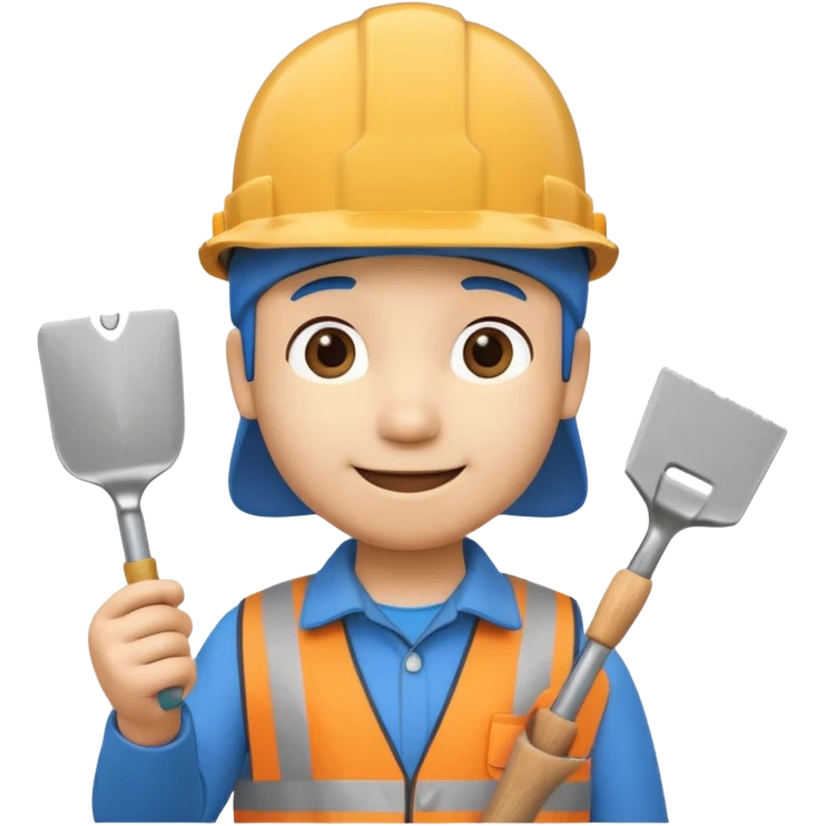 pocoyo trabajando de albayil emoji