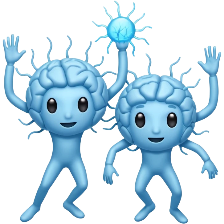 Last two brain cells dancing emoji
