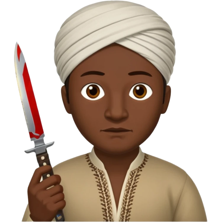 Uzbek with knife emoji