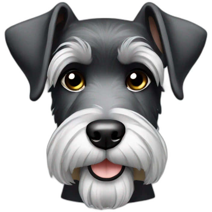schnauzer black silver emoji