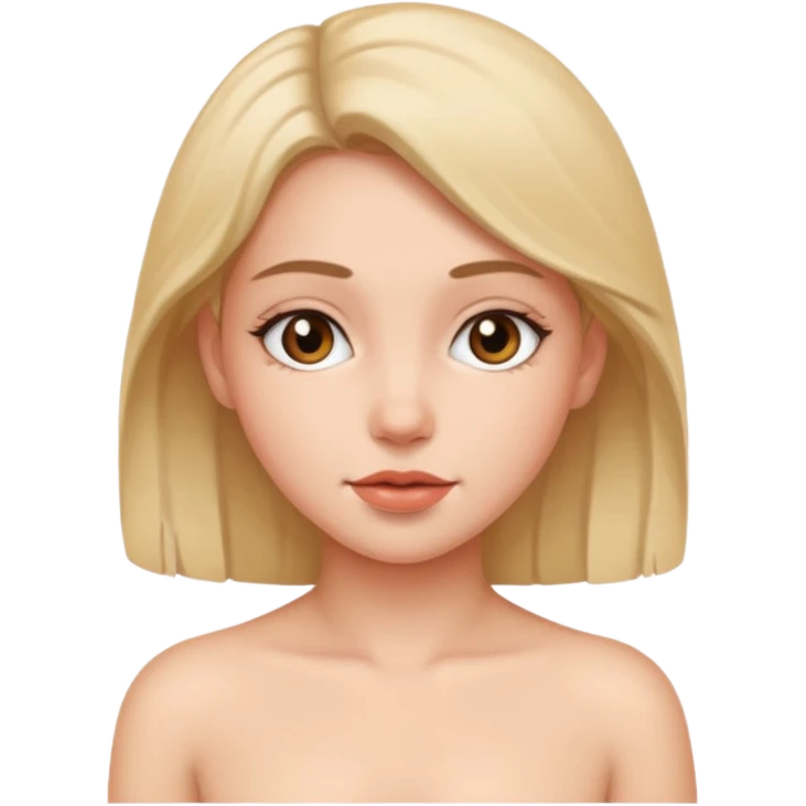A naked girl emoji