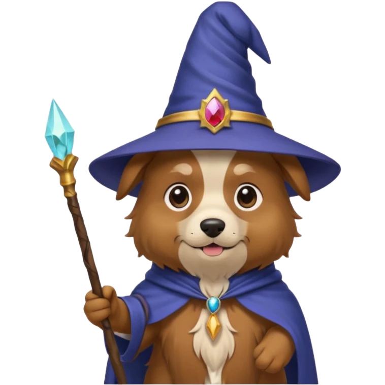 Dog wizard emoji