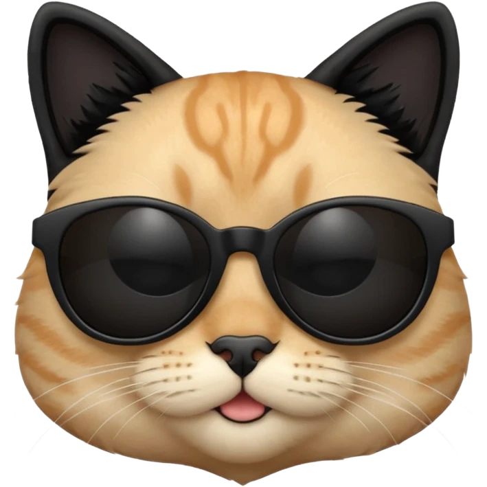 Cat wearing sunglasses emoji