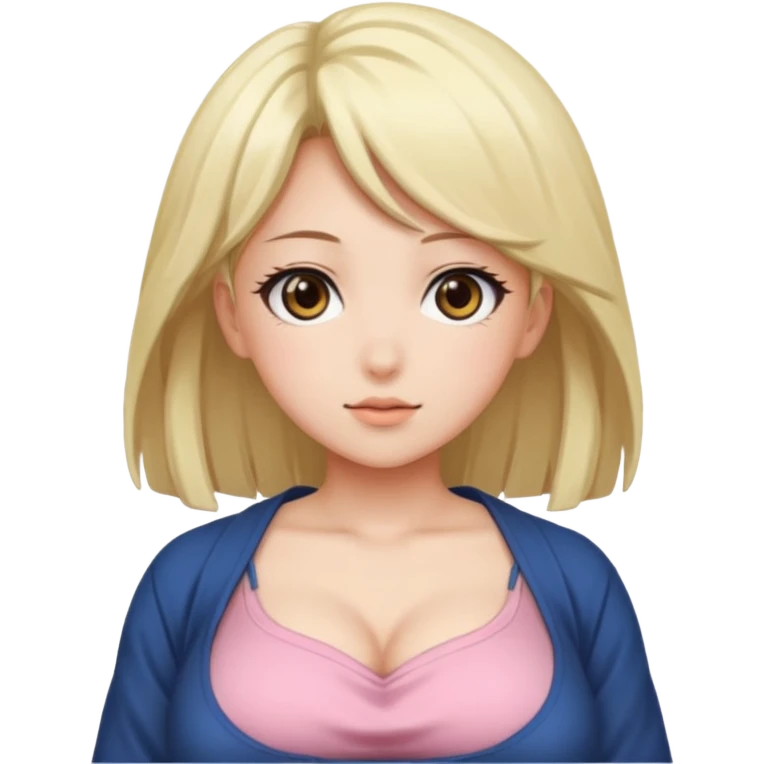 Голоя аниме тянка с большим сиськами  emoji