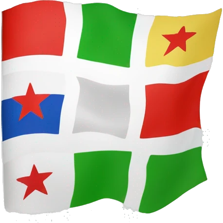 change this flag “🇸🇾” the top green the and three red stars in the middle  emoji