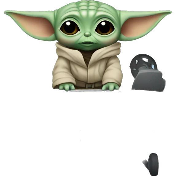 baby yoda in a helicopter emoji