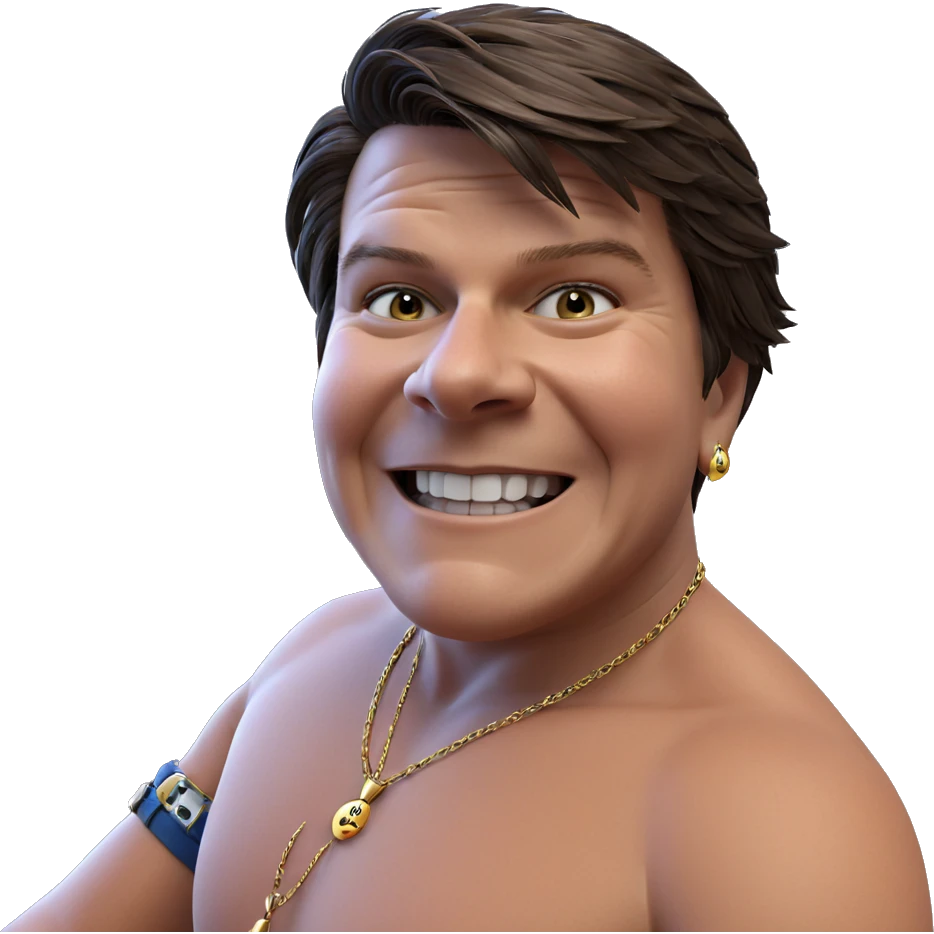 smiling boy with jewelry indoors emoji
