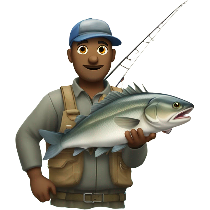 Sharkey fishing  emoji