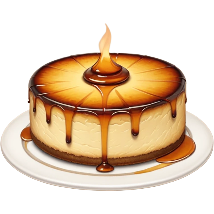 burnt basque cheesecake emoji