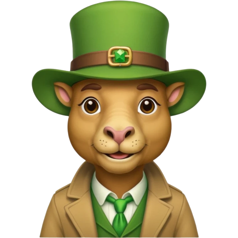 Camel leprechaun emoji