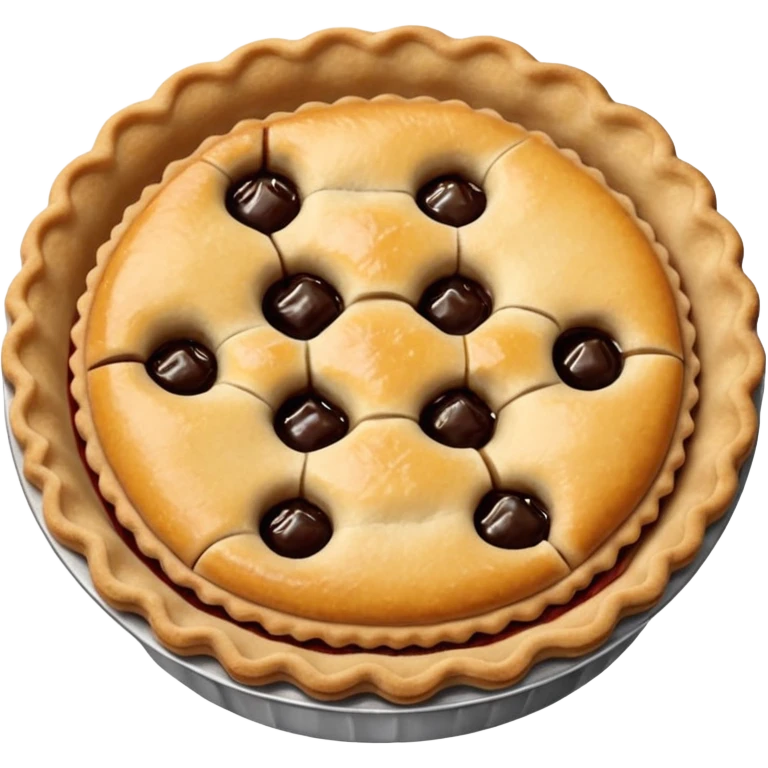 create a pie emoji, similar to a mince pie emoji