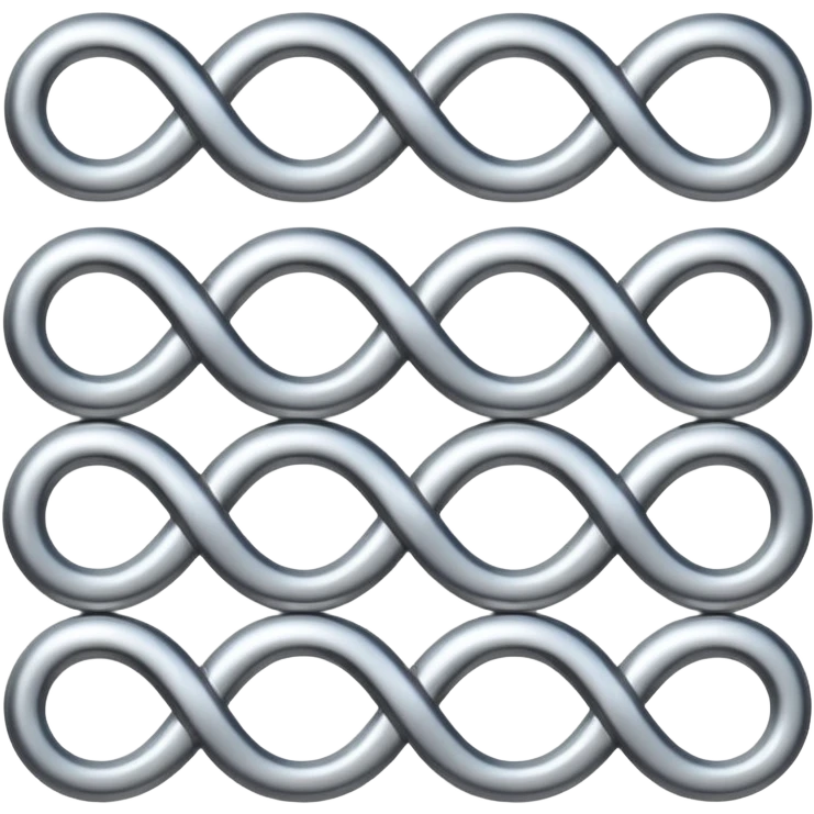 Infinty  single row emoji