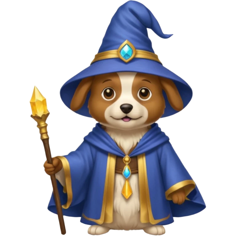 Dog wizard emoji