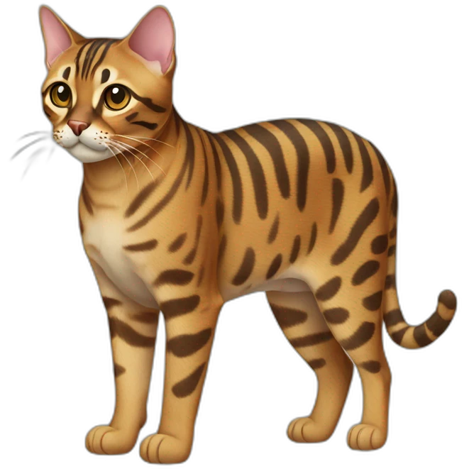 Bengal Cat Full Body emoji
