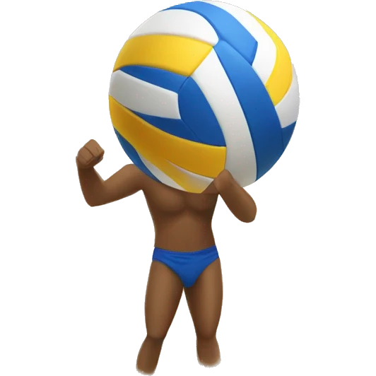 Beach volleyball emoji