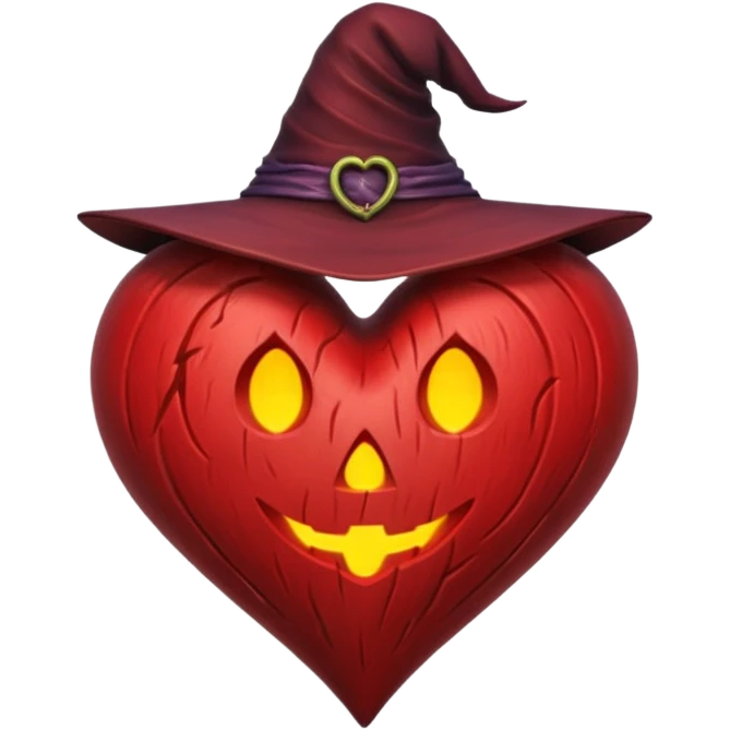 witch-themed heart emoji
