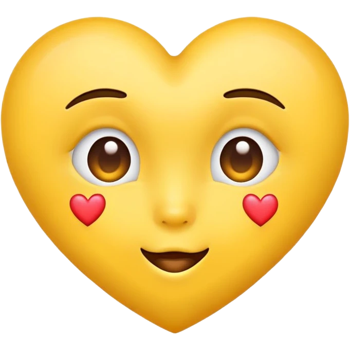 Basic emoji kissy with heart eyes emoji