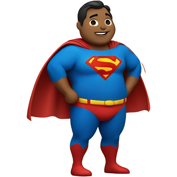 Fat Superman emoji