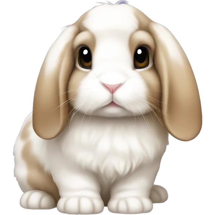 Holland lop bunny emoji