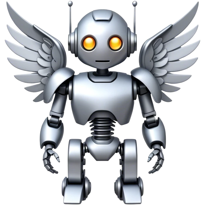 robot with wings emoji