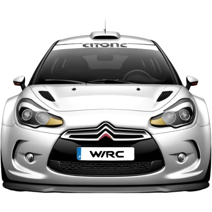 Citroën DS3 WRC front  view  emoji