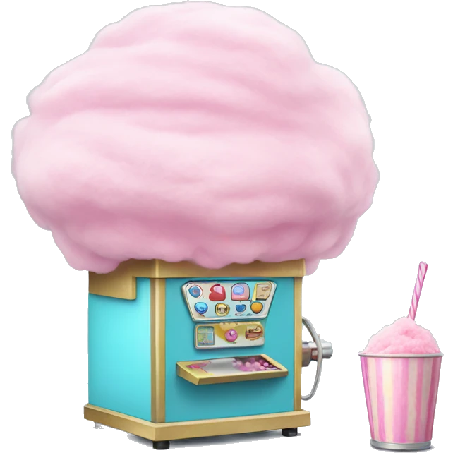Cotton candy machine emoji