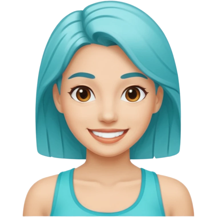 Lady aqua fit emoji