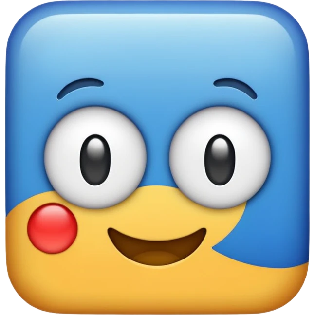 “I’d like to create an emoji similar to this one: a square blue background with the text ‘KR’ in white. Please keep the ‘KR’ lettering exactly the same and only apply it to a blue square emoji style.” emoji
