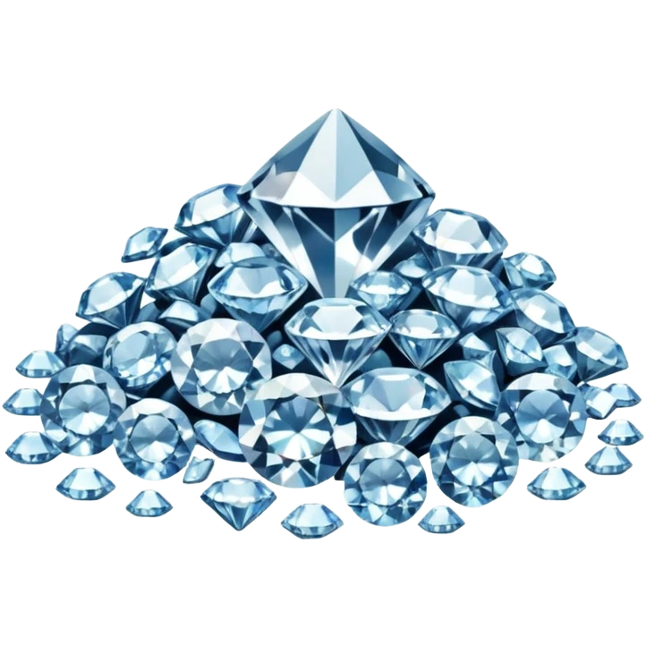 placer of mined diamonds emoji