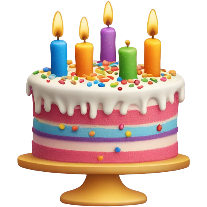 Birthday cake emoji