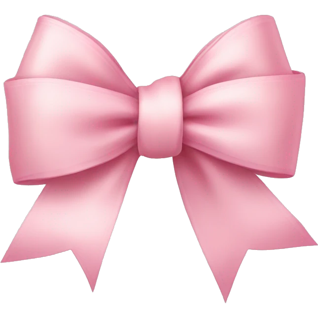 light pink ribbon bow emoji