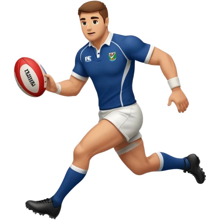 Rugby player Kickoff the ball  emoji