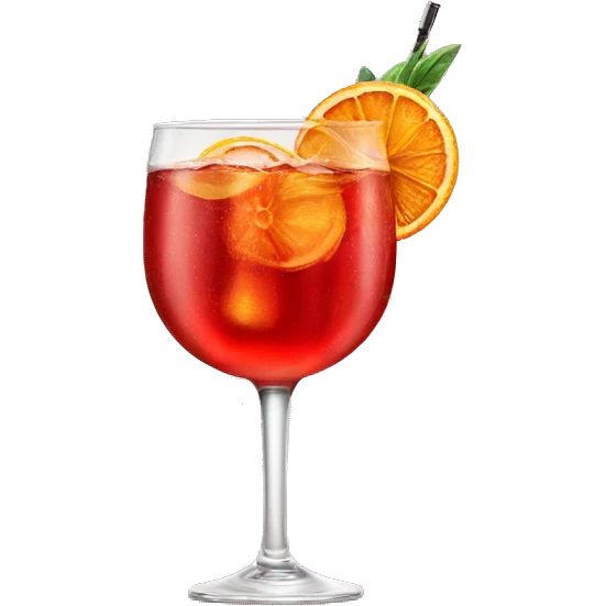 Campari Spritz cocktail  emoji