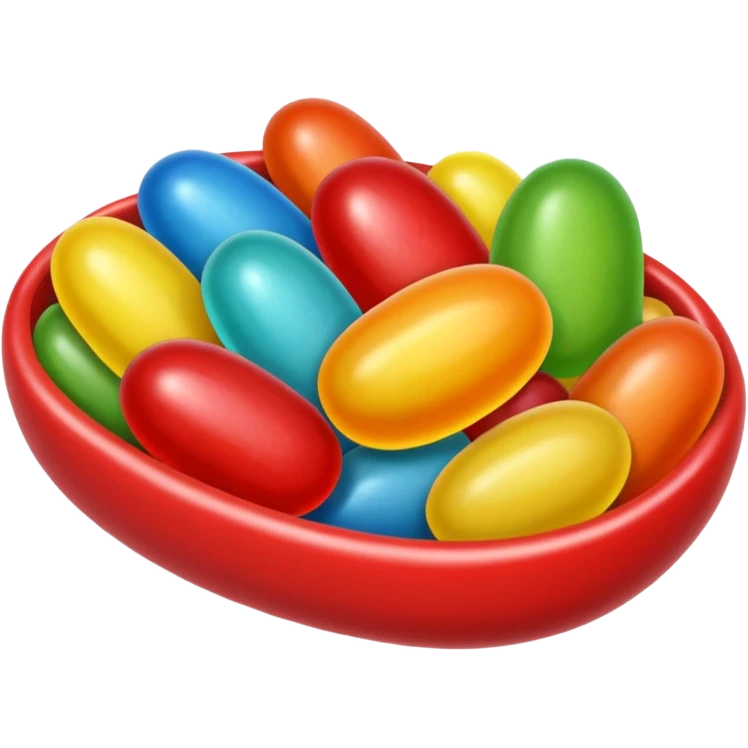 Jelly bean emoji